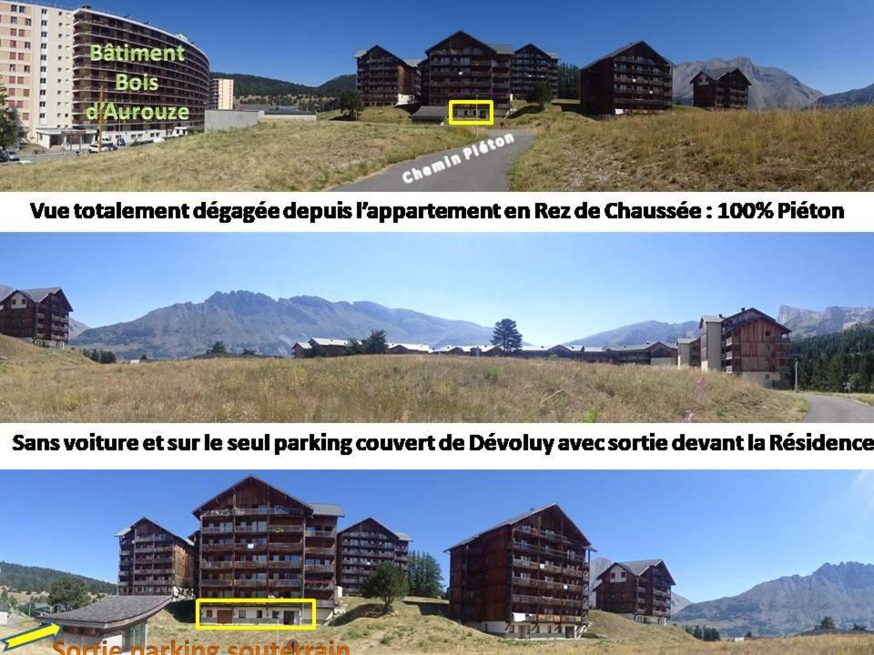 Appartement 8-10 Personnes Superdevoluy Hautes Alpes Rez De Chaussee Vue Panoramique 3 Chambres Le Devoluy Exterior photo